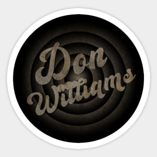 Don Williams  - Vintage Aesthentic Sticker